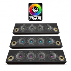 Phoenix Gold ZP65BOXRGB Sistema Altoparlanti A 2 Vie In Box Reflex Kitipo 4 Woofer 2 Tweeter Con Filtri e LED RGB
