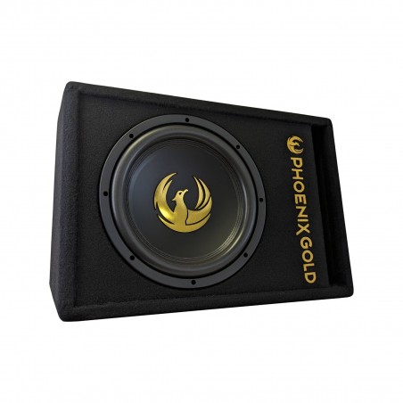 Phoenix Gold Z12AB Box Con Subwoofer 30cm Amplificato Sub Attivo Kit Cavi Incluso