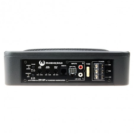 Phoenix Gold ZR10P Subwoofer da 25cm Amplificato  400 Watt Sub Ultra Piatto Da Sotto Sedile