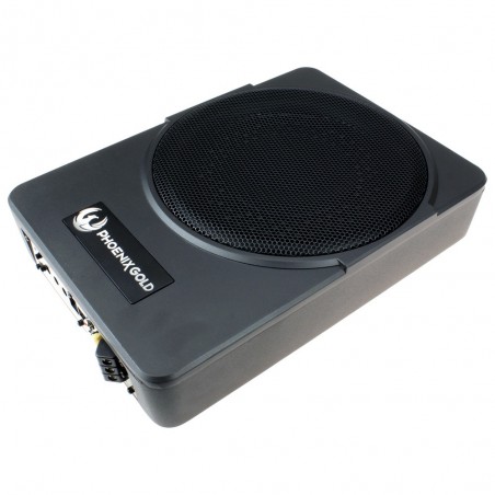 Phoenix Gold ZR10P Subwoofer da 25cm Amplificato  400 Watt Sub Ultra Piatto Da Sotto Sedile