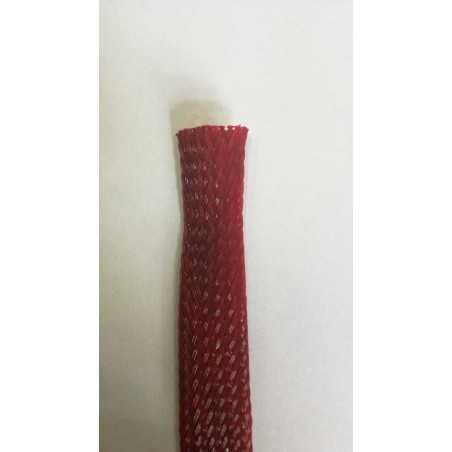 10 Metri di Calza Antitaglio 25mm espandibile max cavi 50mm Telata Guaina ROSSA