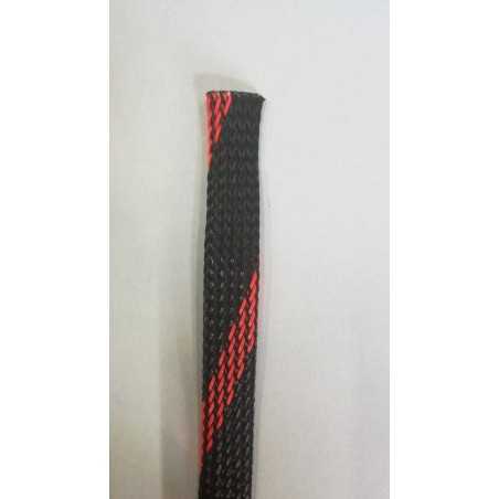 10 Metri Calza Antitaglio 25m espandibile max cavi 50mm Guaina telata Rosso nera