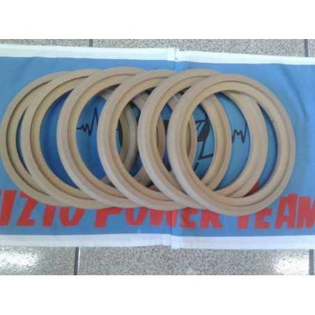 6 Supporti Altoparlante Woofer Anello Legno MDF 200 mm 20 cm x casse anelli