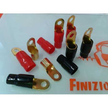 8 Anelli terminali a occhiello per cavo 0 AWG 50mm x cavi auto 50 mm