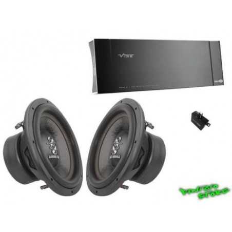 Vx BassPack 2 Subwoofer Ground Zero da 30 + Amplificatore VIBE da 1500 Watt rms