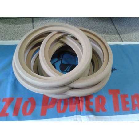 8 Supporti Altoparlante Woofer Anello Legno MDF 200 mm 20 cm con incavo anelli