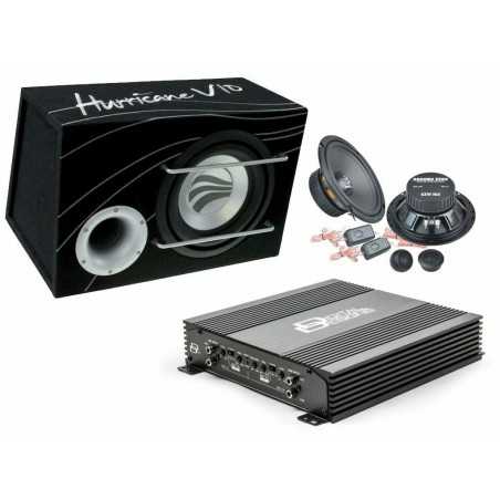 SoundPak 9 Impianto completo Subwoofer Amplificatore 4 Canali Casse GROUND ZERO