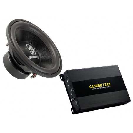 BassPack Ground Zero Subwoofer da 38 + Amplificatore 1000 Watt