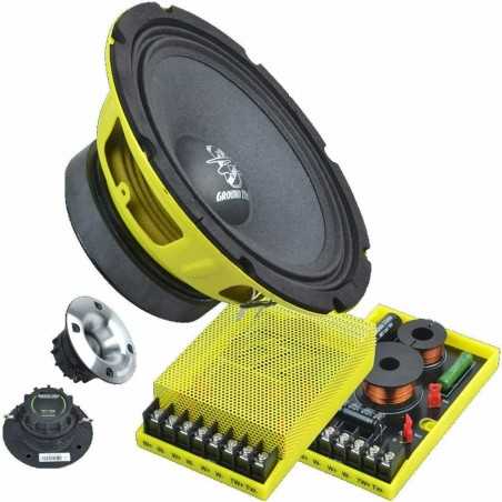 Ground Zero GZCC 200.2SQL Kit SPL Pak 2 vie Mid Woofer 20 cm + Tweeter + Filtri