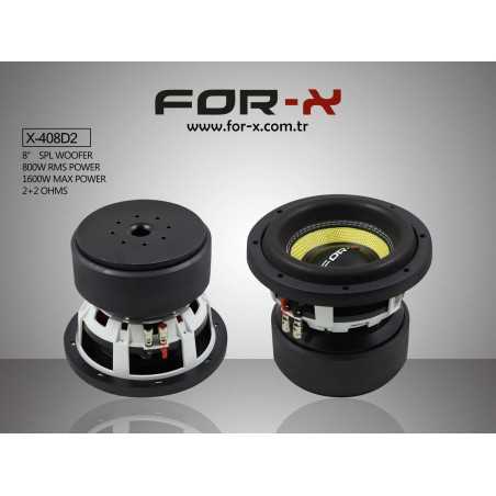 FOR X X-408D2 SUBWOOFER 20 cm 1600 watt 2X2Ω