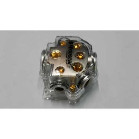 PHONOCAR Distributore di Massa con 1 ingresso 50mm 0 awg e 5 uscite:  1X35 + 2X25 + 2X15mm