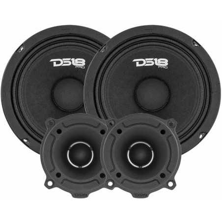 DS18 KIT 2 VIE SPL con COPPIA MidRange 16cm + COPPIA Tweeter SPL Alta efficienza