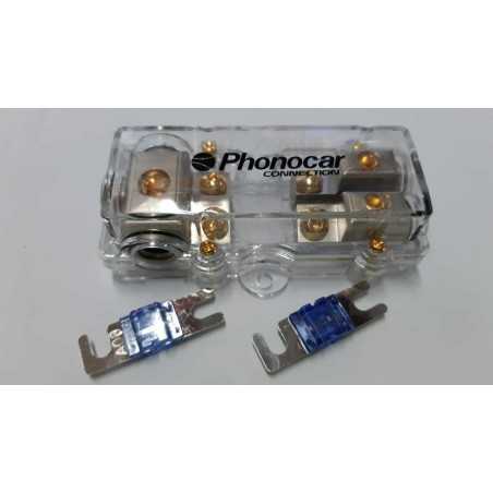 Phonocar 04497 Portafusibile Distributore 2 Uscite + Fusibili mini anl inclusi