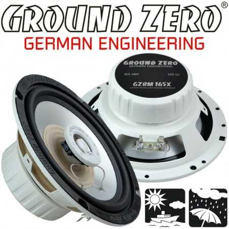 GZRM 165X Casse Altoparlanti per BARCA Nautica Marine & OUTDOOR 2 vie 16 cm