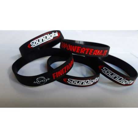 SET 9 Braccialetti in Silicone con vari Marchi come da foto principale  o a vostra scelta