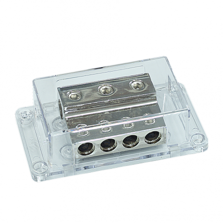 PWD00.1  Distributore di Corrente / Massa  in 1x 50mm out 2x35mm + 4 x 25mm  + 2x 2 awg + 4x 4 awg