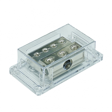 PWD00.1  Distributore di Corrente / Massa  in 1x 50mm out 2x35mm + 4 x 25mm  + 2x 2 awg + 4x 4 awg