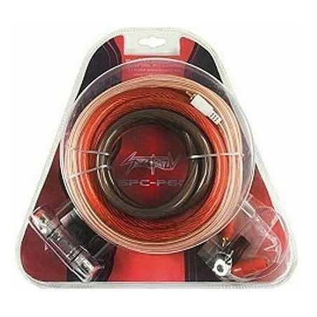 Kit Cavi auto 4 awg Ø 20 mm Rca alimentazione massa portafusibile positivo 20mm KIT CAVI MONTAGGIO AMPLIFICATORE