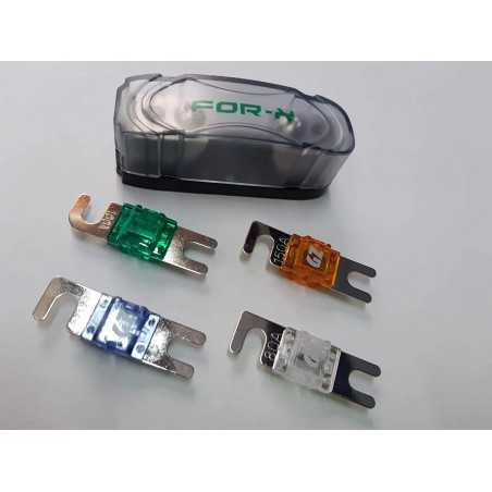 Portafusibile + 4 Fusibili 60 80 100 150 ampere o a scelta mini anl fusibile afc portafusibili