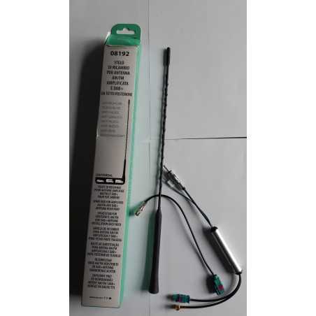 Phonocar 08192 Antenna a tetto posteriore DAB+ 12V stelo 37 cm AM-FM Amplificata