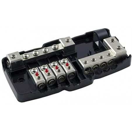 Portafusibile con Distributore di masse ingressi 50 mm 4 uscite 25mm fusibili mini anl sdoppiatore cavi