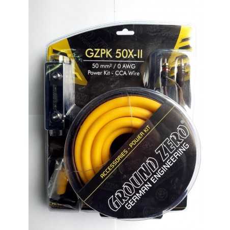 Kit Cavi GZPK 50X-II Ground Zero rca per amplificatore Cavo  0 awg Ø 50 mm² 50mm