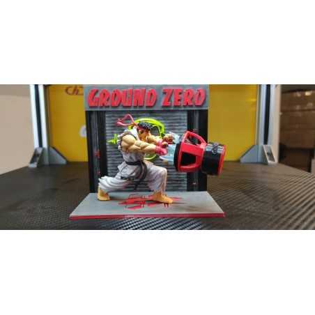 Street Fighter Ryu con Subwoofer Ground Zero Gadget Car Audio