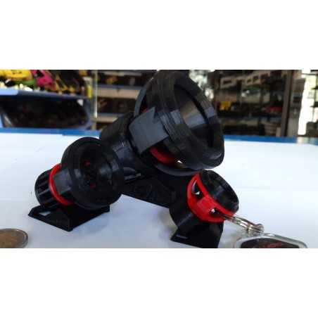 Set 3 Pezzi Ground Zero Portachiavi Con Mini Subwoofer DD AUDIO 3 Misure E Colori A Scelta