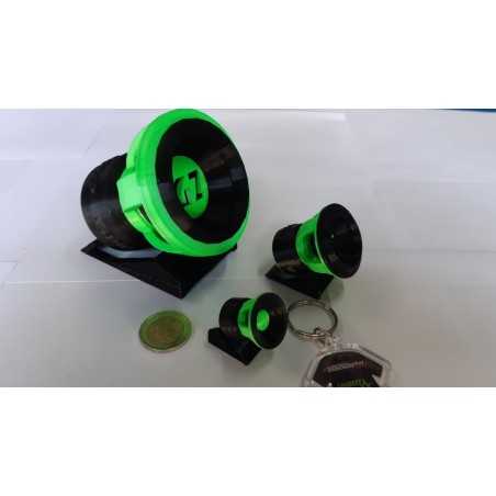 Set 3 Pezzi Ground Zero Portachiavi Con Mini Subwoofer GROUND ZERO 3 Misure E Colori A Scelta