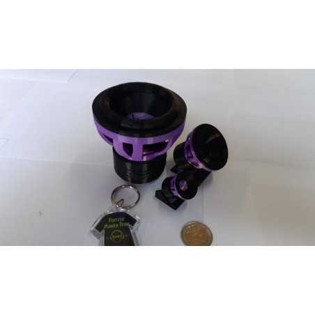 Set 3 Pezzi Ground Zero Portachiavi Con Mini Subwoofer BASS FACE 3 Misure E Colori A Scelta