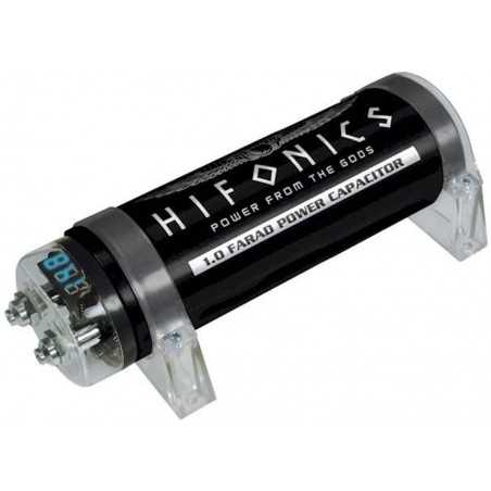 Hifonics HFC1000 Condensatore con voltometro  1 Farad per impianto car audio