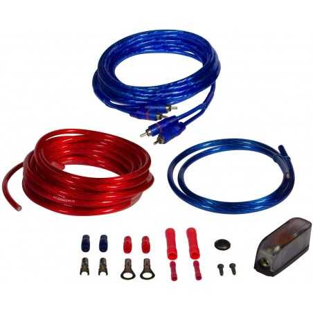 CRUNCH Kit Cavi Auto 10 Mm² Per Installazione Amplificatore Cavo 10mm Auto Rca