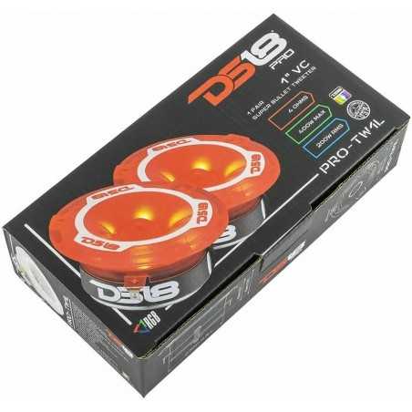 COPPIA Tweeter DS18 PRO TW110 Super Bullet audio SPL compressione DS 18 auto RGB