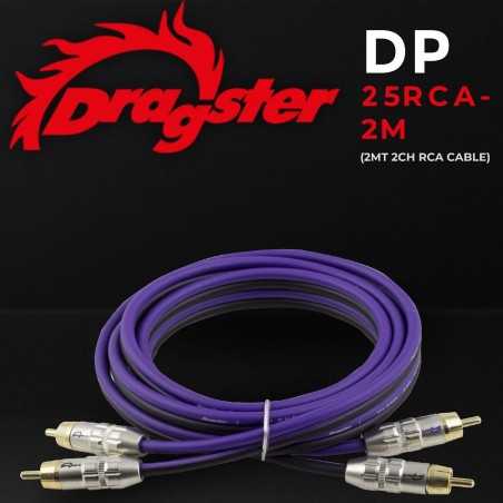 DRAGSTER Cavi RCA 2 mt High Quality Cavo rca auto alta qualita DP-25RCA2M METRI
