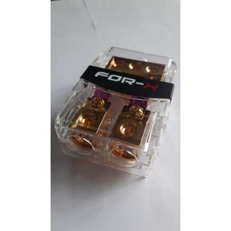 Portafusibile Distributore 3 ingressi 2 uscite 50 mm fusibile AFC 250A sdoppiatore