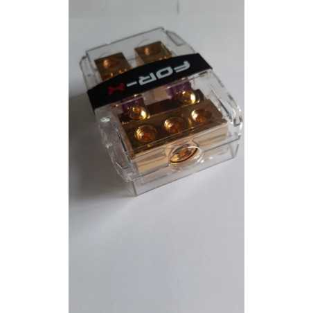 Portafusibile Distributore 3 ingressi 2 uscite 50 mm fusibile AFC 250A sdoppiatore