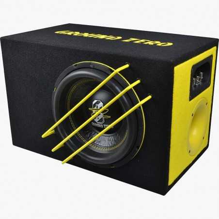 Subwoofer Ground Zero GZRB 25SPL in cassa reflex Potenza 1000 Watt sub auto BOX
