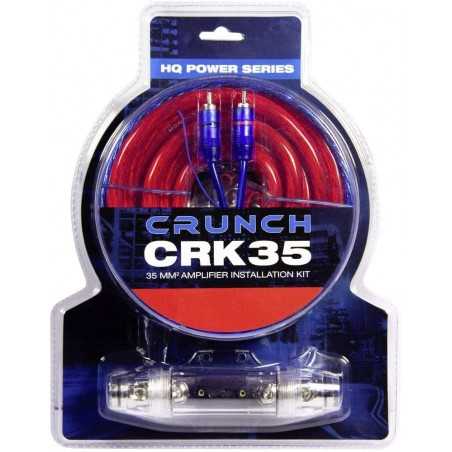 CRUNCH Kit Cavi Auto 35 mm² per installazione amplificatore Cavo 35mm auto rca