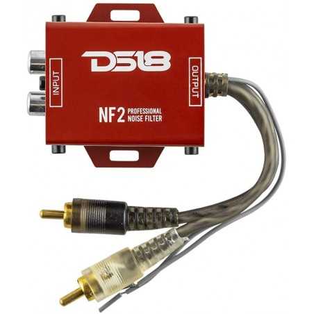 DS18 NF2 - Filtro antidisturbo professionale per sistemi audio per auto , elimina e blocca il rumore del ronzio