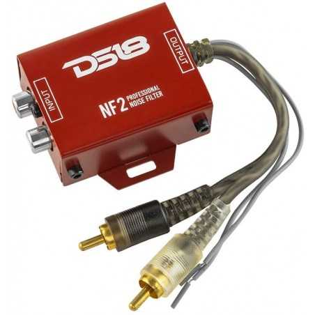 DS18 NF2 - Filtro antidisturbo professionale per sistemi audio per auto , elimina e blocca il rumore del ronzio