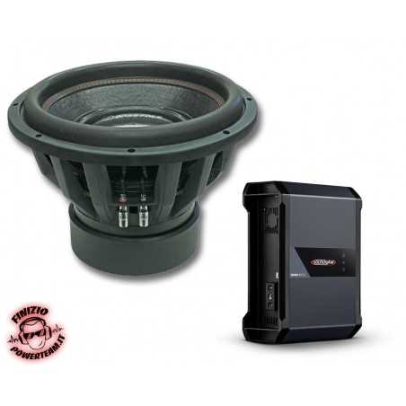 BassPack SB38 Amplificatore SounDigital SD3000.1 EVO 4.0 3000W Rms + Subwoofer Bass Face da 38cm  XPL15.1