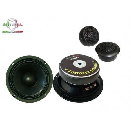 Kit SPL 2 vie 16cm Mid Woofer LOUDEST SOUND + Tweeter GROUND ZERO auto 165mm
