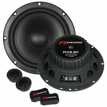 RENEGADE RX6.2C kit 2 vie 16 cm per predisposizione auto CASSE ALTOPARLANTI 165mm