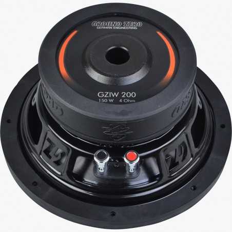 GROUND ZERO GZIW 200 Subwoofer 20 cm 150 watt rms 4Ω sub auto sq spl 200mm 20cm