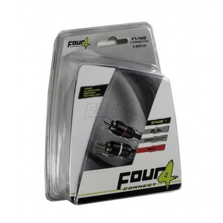 Coppia Sdoppiatori RCA A "Y" 2 Maschi 1 Femmina Doppia Schermatura Four Connect Stage 1 rca