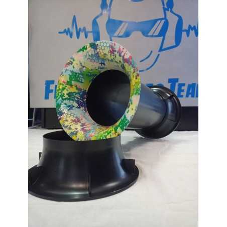 Kit Reflex AEROPORT 16 Cm Originale 2 Flange Di Cui Una Customizzata + Tubo 160mm Originale Airport