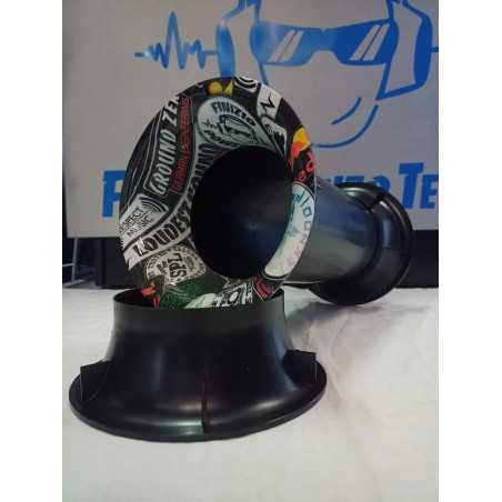 Kit Reflex AEROPORT 16 Cm Originale 2 Flange Di Cui Una Customizzata + Tubo 160mm Originale Airport