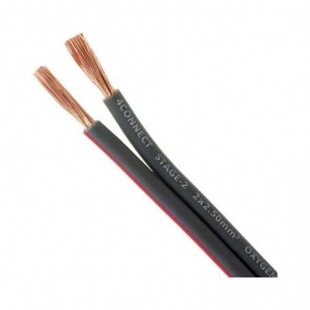 Four Connect Cavo Ø 2 X 2,5mm OFC 100% RAME Cavi Casse Altoparlanti 2,5 Mm