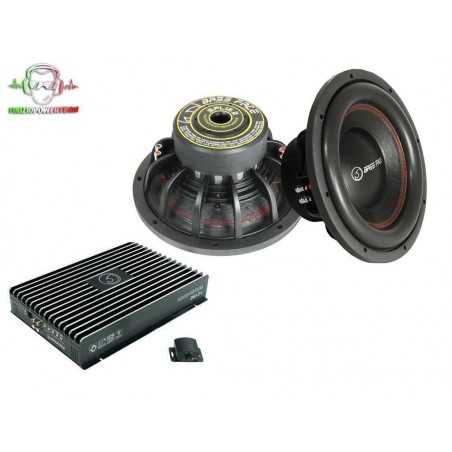 Bass Face BassPack BF3 Amplificatore db1.2s 1500W rms + 2 Subwoofer 30cm SPL12.2