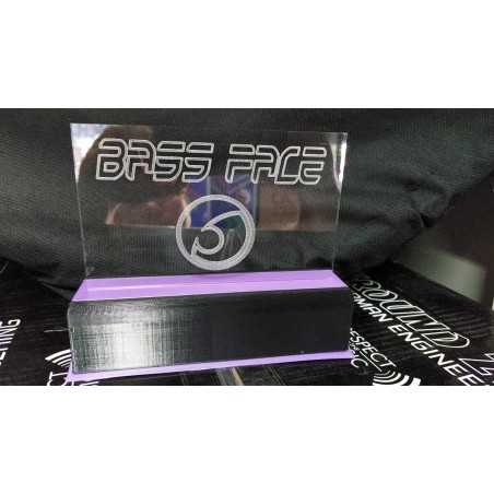 Lampada Retroilluminata A Led Con Logo Personalizzato Inciso A CNC BASS FACE